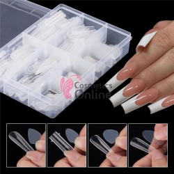 Tipsuri 96 bucati Transparente Refolosibile Smart Forms pentru Acryl Gel, Polygel 4 in 1 art TPS31AA + 48 Paduri